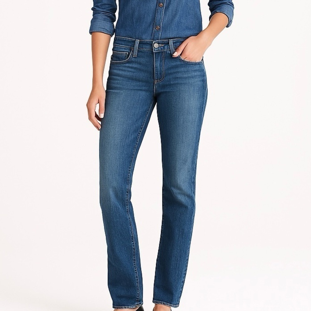 GENE MONTESANO Lola Lucky Brand Jeans Straight Leg Denim Y2K VTG Western Blue 29